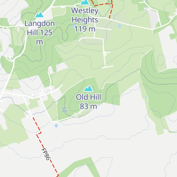 Map of Old Hill