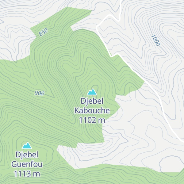 Map of Djebel Kabouche