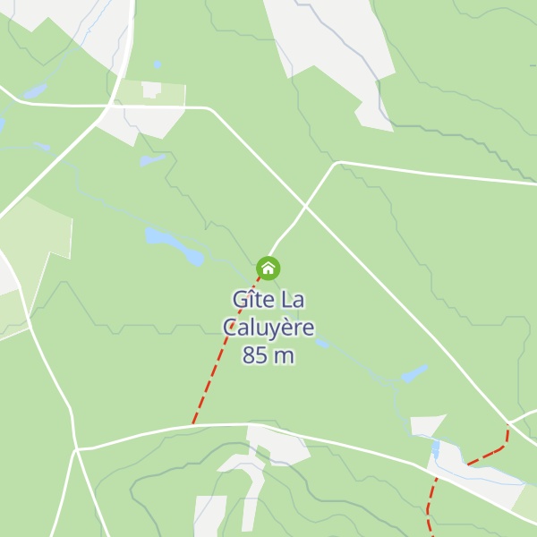 Map of Gîte La Caluyère