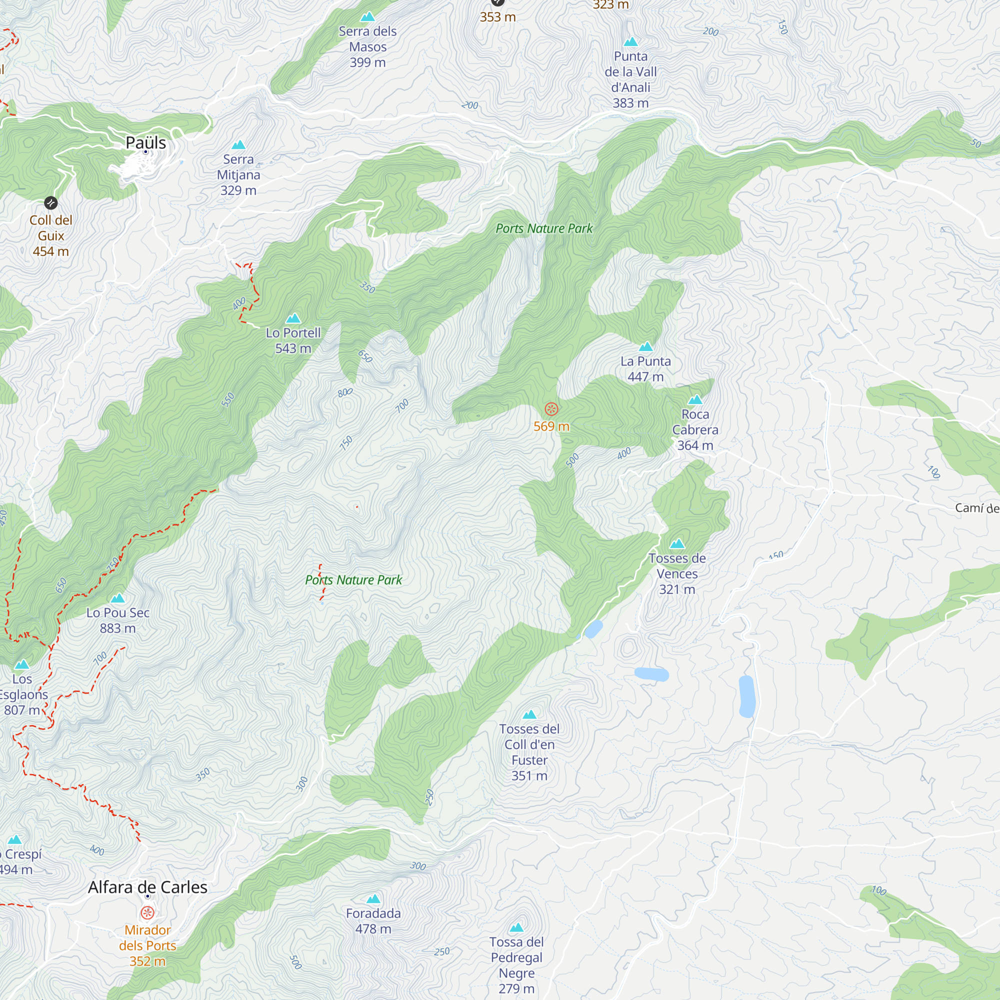 Refugi de la Font Nova map