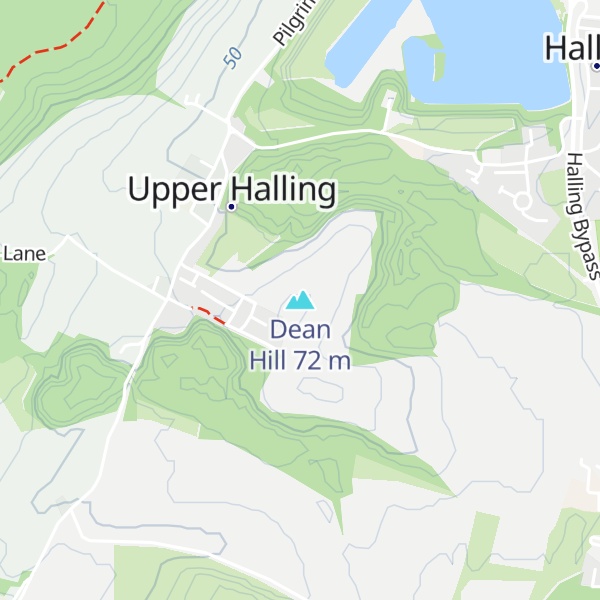 Map of Dean Hill