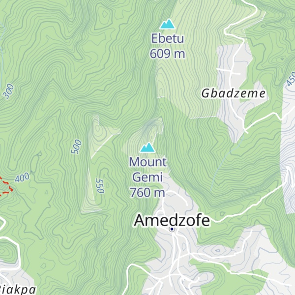Map of Mount Gemi