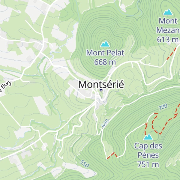 Map of Gîte du Mont-Marto