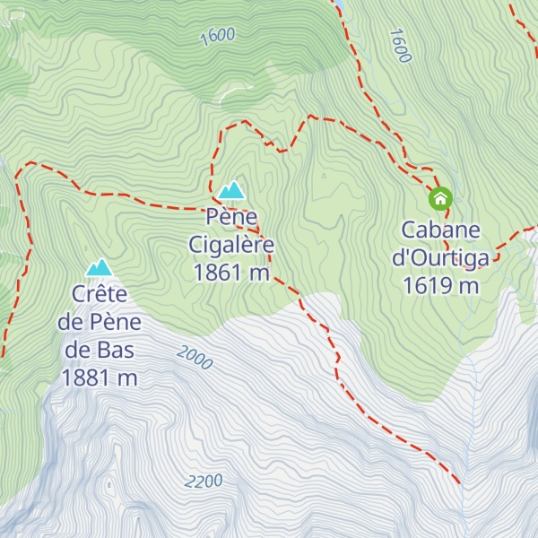 Map of Cabane de Loudenvielle