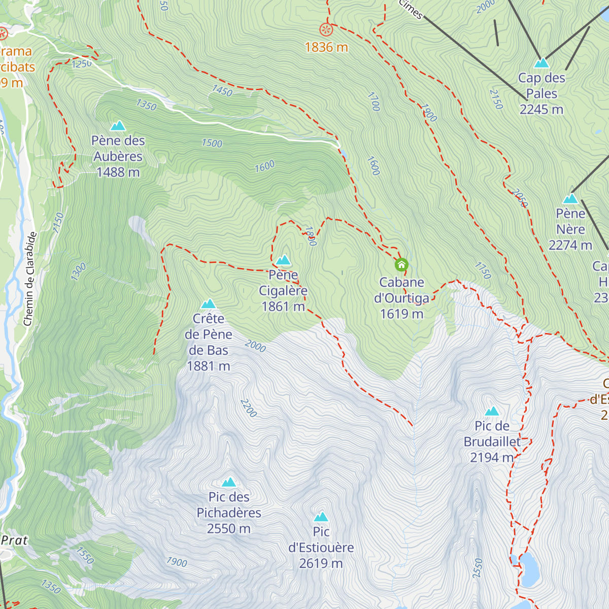 Cabane de Loudenvielle map