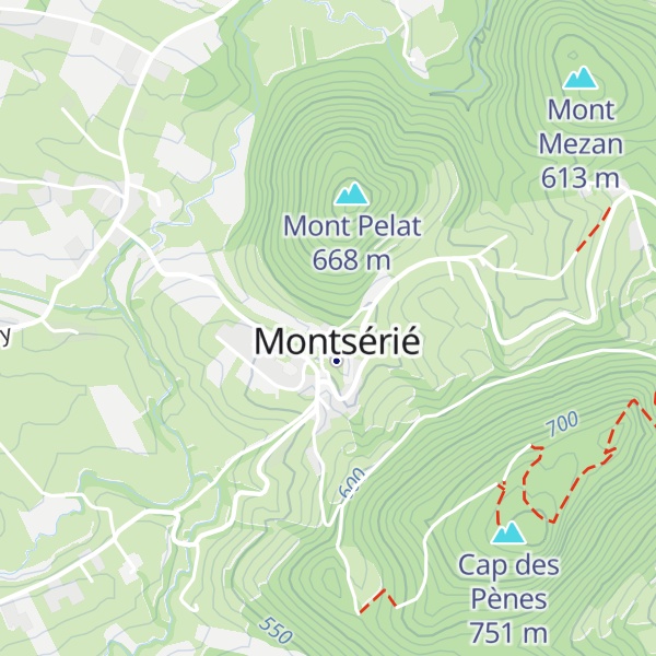 Map of Gîte du Mont-Pelat