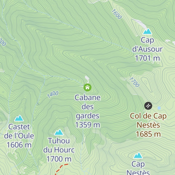 Map of Cabane des gardes