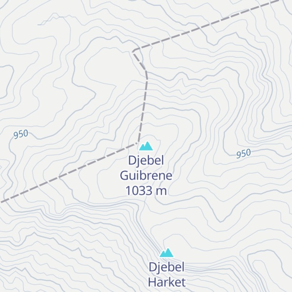 Map of Djebel Guibrene