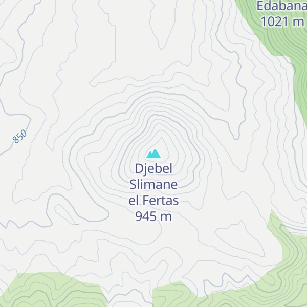 Map of Djebel Slimane el Fertas