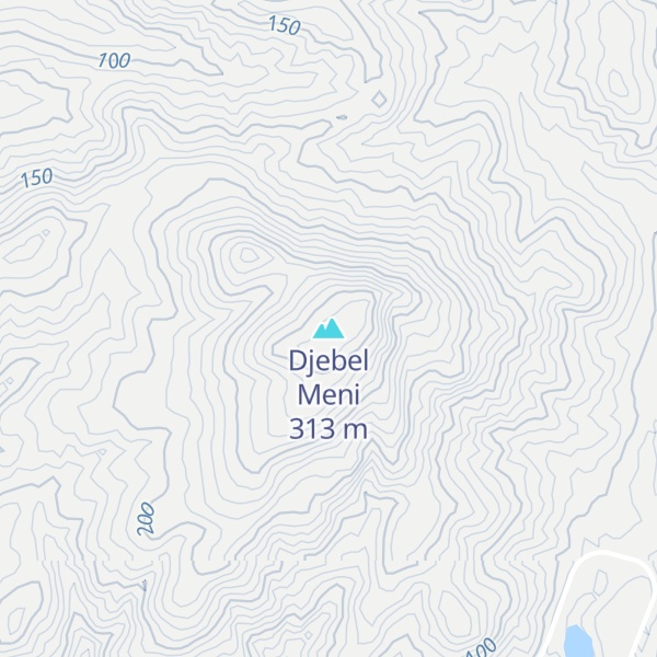 Map of Djebel Meni