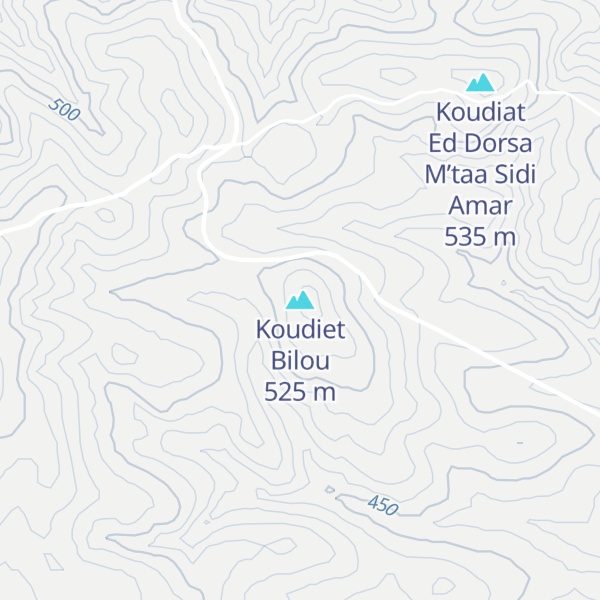 Map of Koudiet Bilou