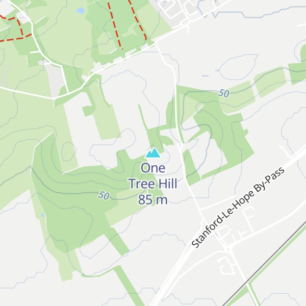Map of One Tree Hill
