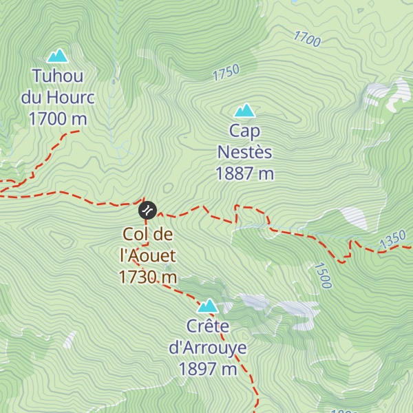 Map of Cabane du Col de l'Aouet