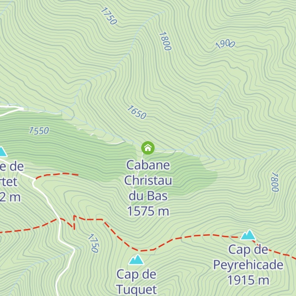 Map of Cabane Christau du Bas