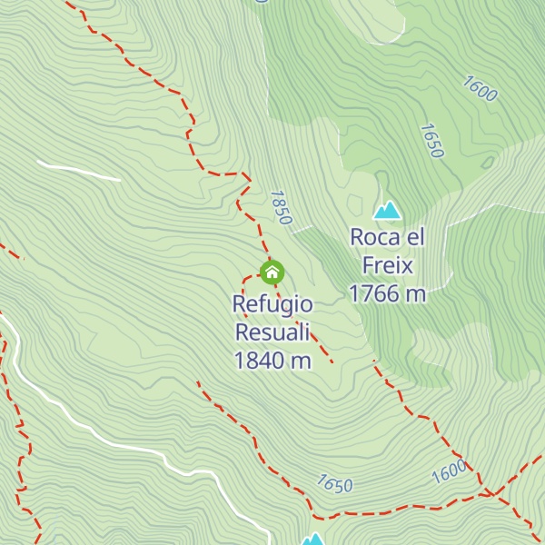 Map of Refugio Resuali