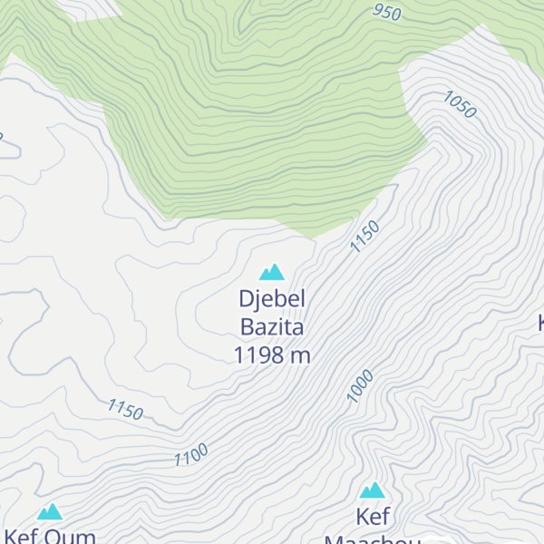 Map of Djebel Bazita