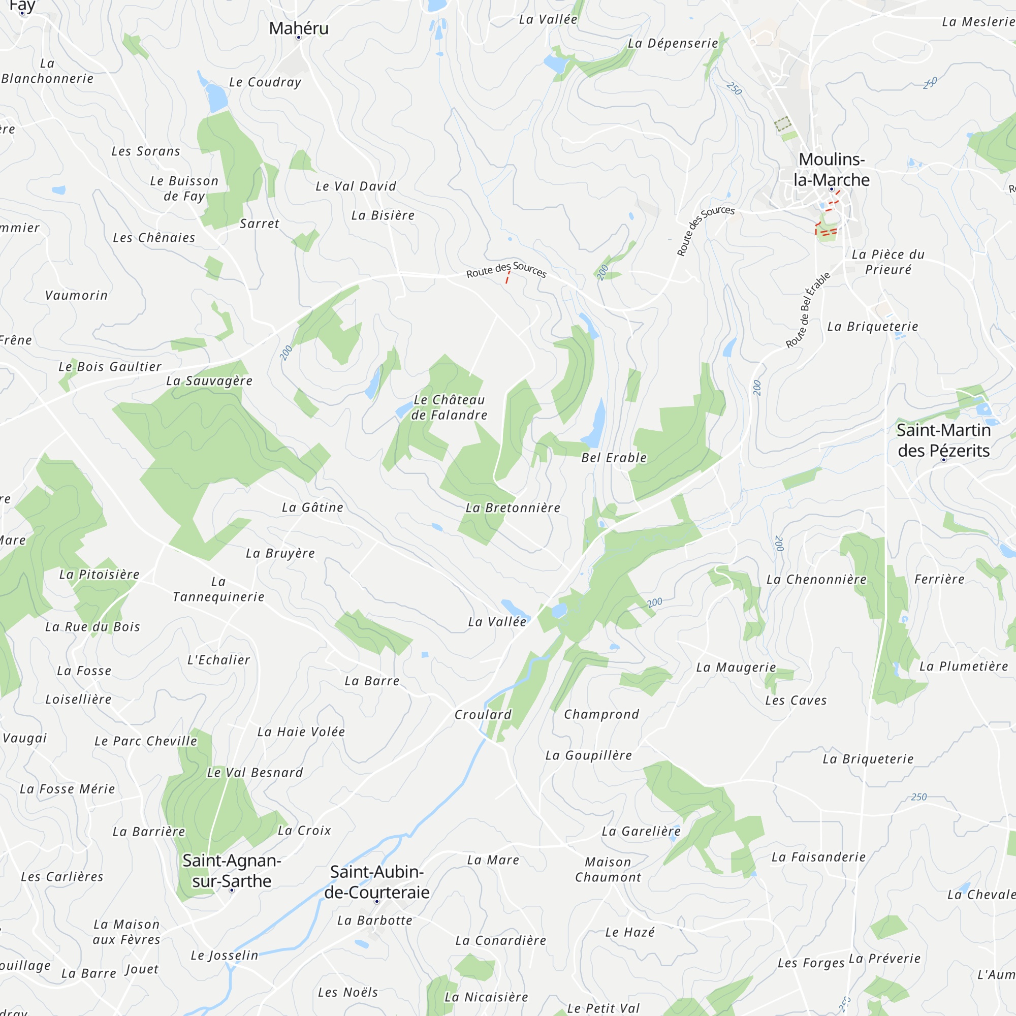 Gîte La Bretonnière map