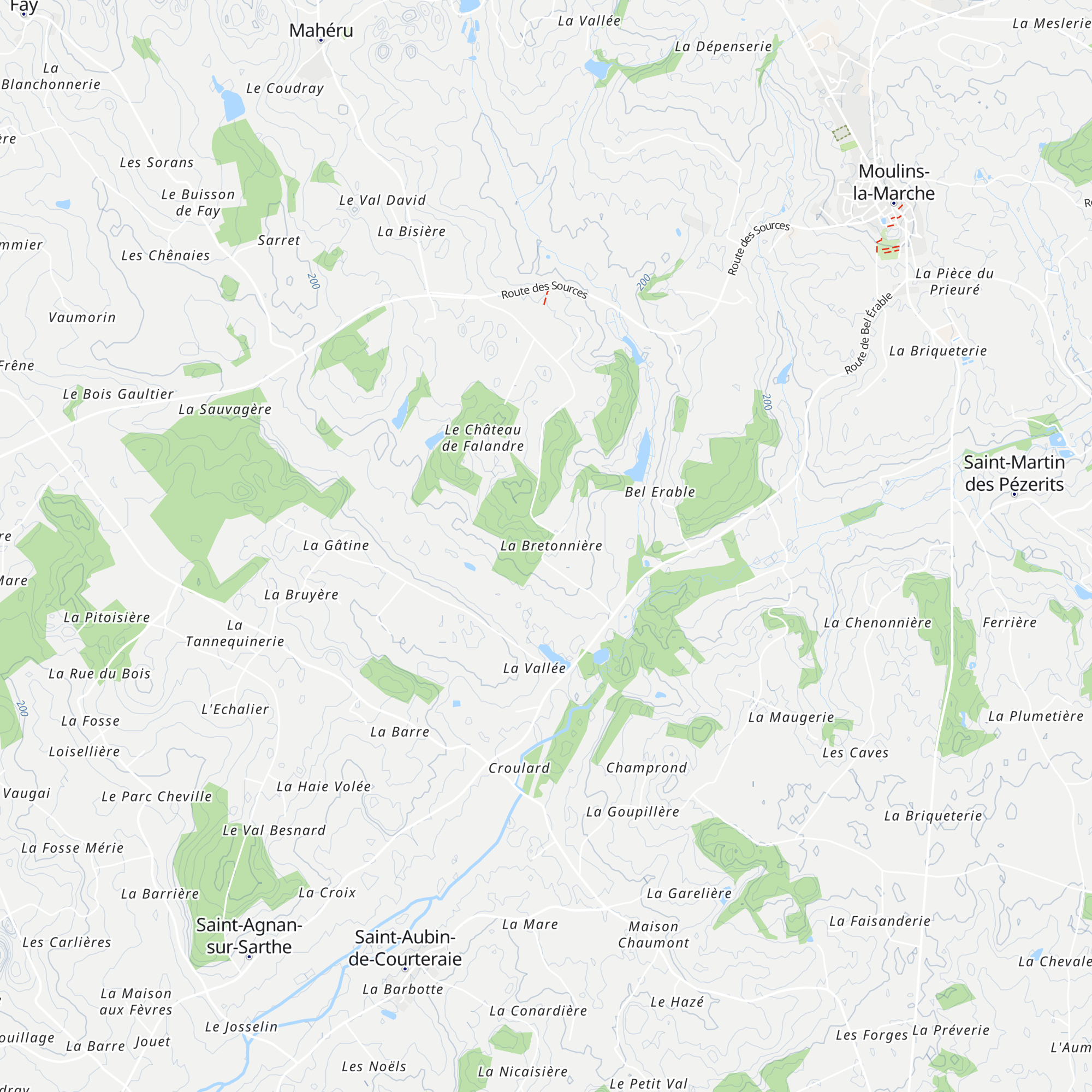 Gîte La Bretonnière map
