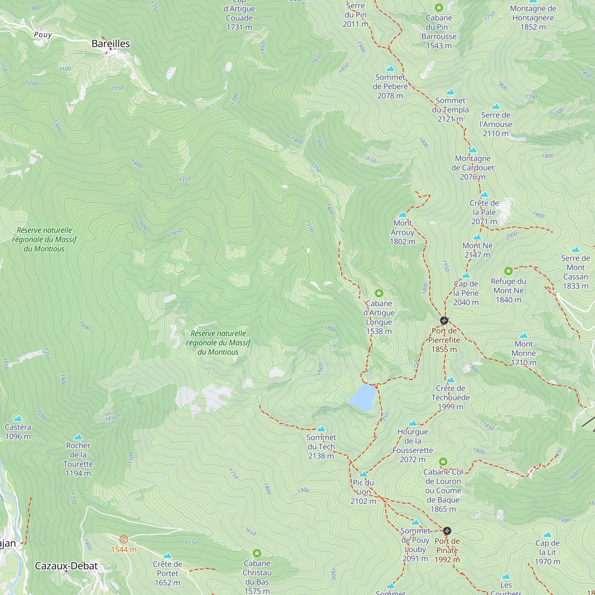 Cabane du Docteur Pic map