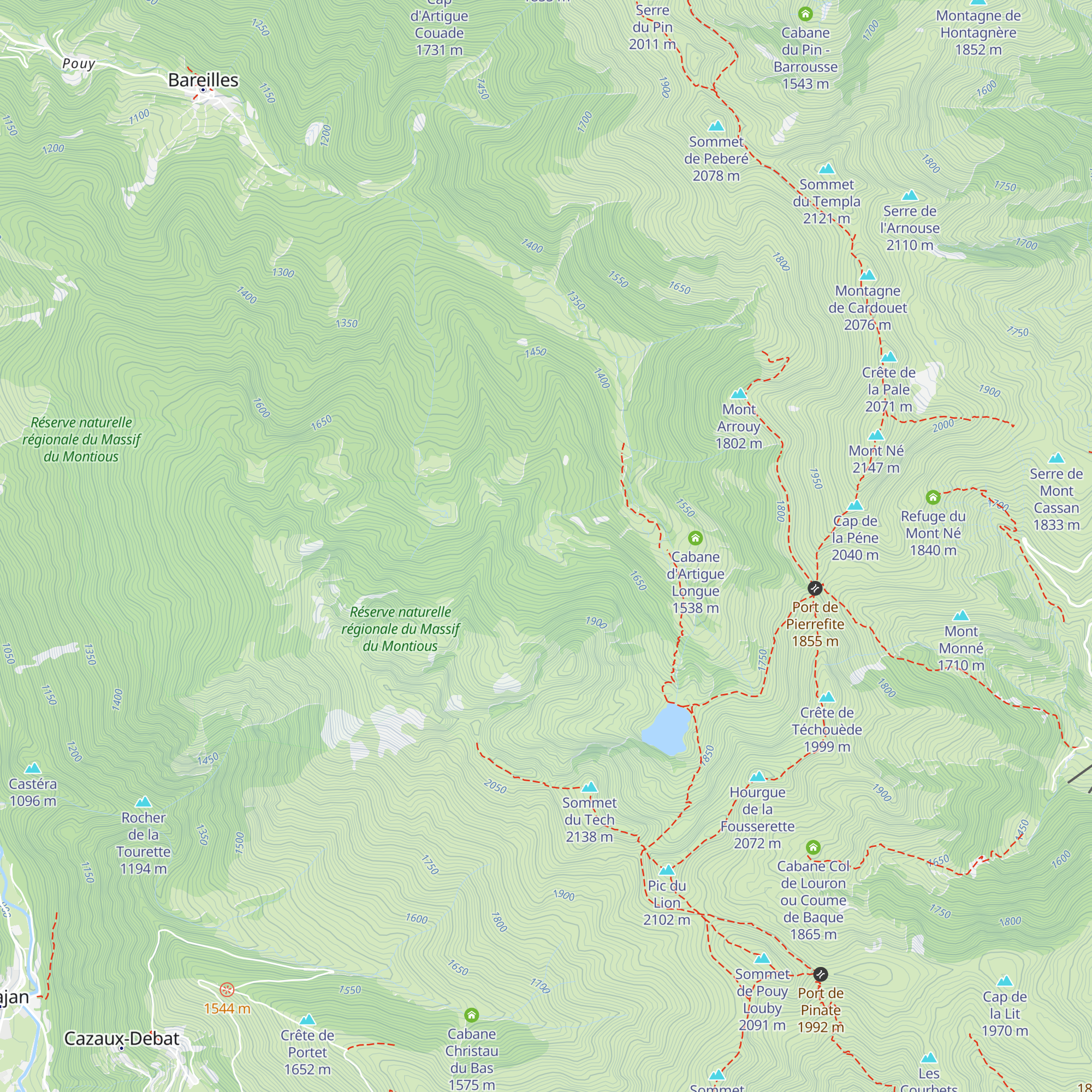 Cabane du Docteur Pic map