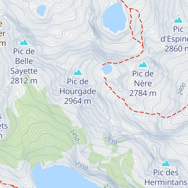 Map of Pic d'Arrouge
