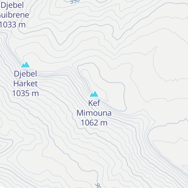 Map of Kef Mimouna