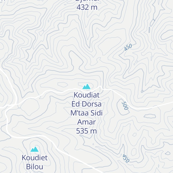 Map of Koudiat Ed Dorsa M’taa Sidi Amar