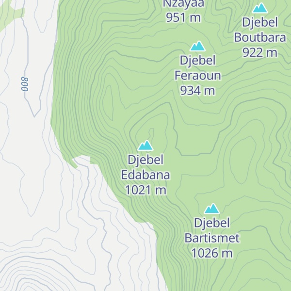Map of Djebel Edabana