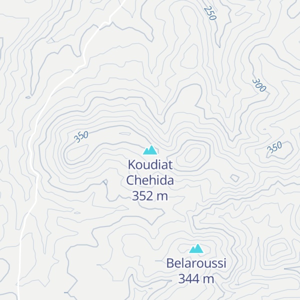 Map of Koudiat Chehida