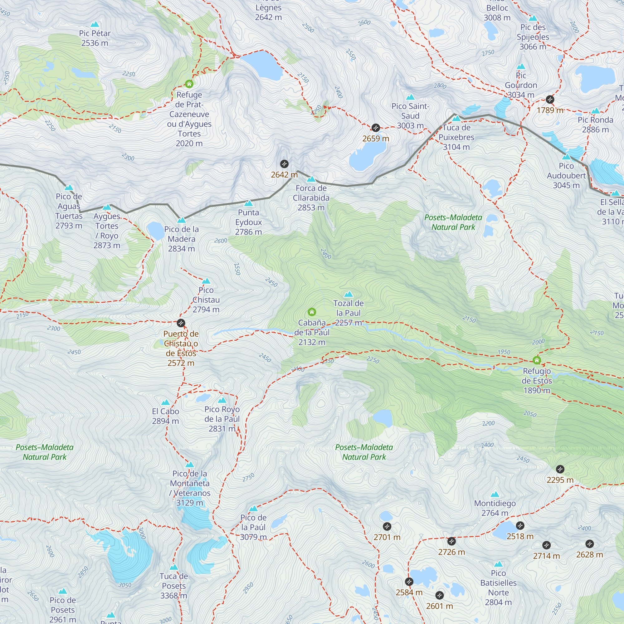Cabaña de la Paúl map