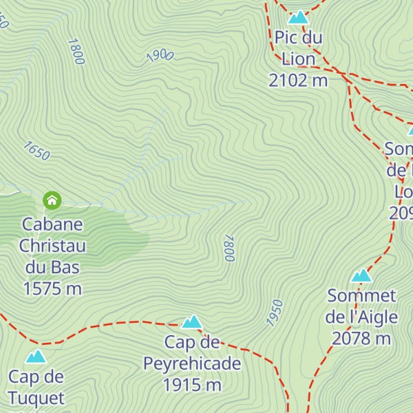 Map of Cabane Christau du Haut