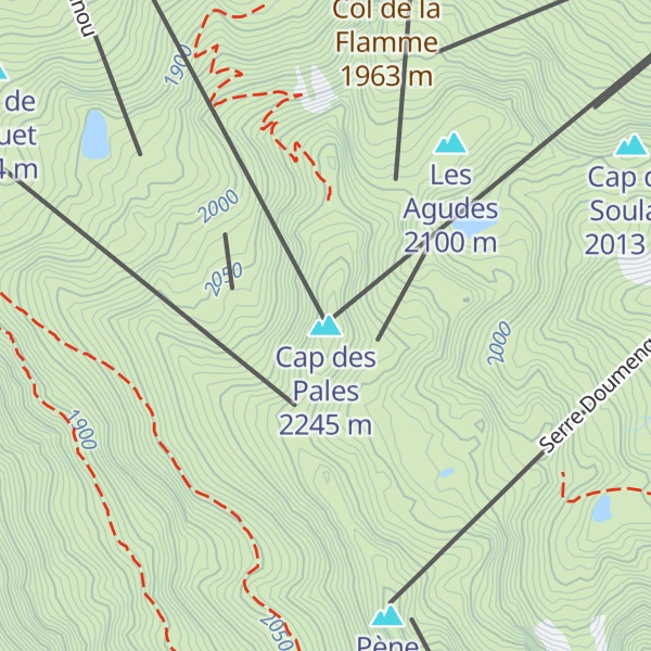 Map of Cap des Pales