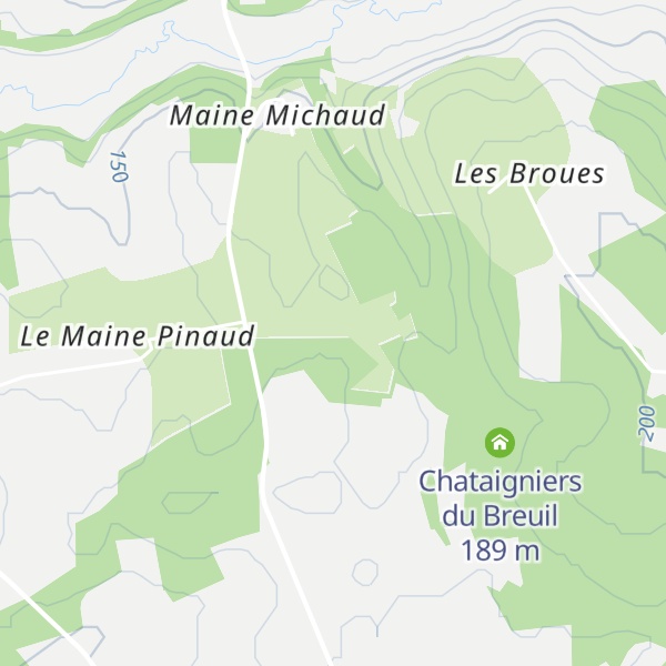 Map of Chataigneraie de Chez Mitsou