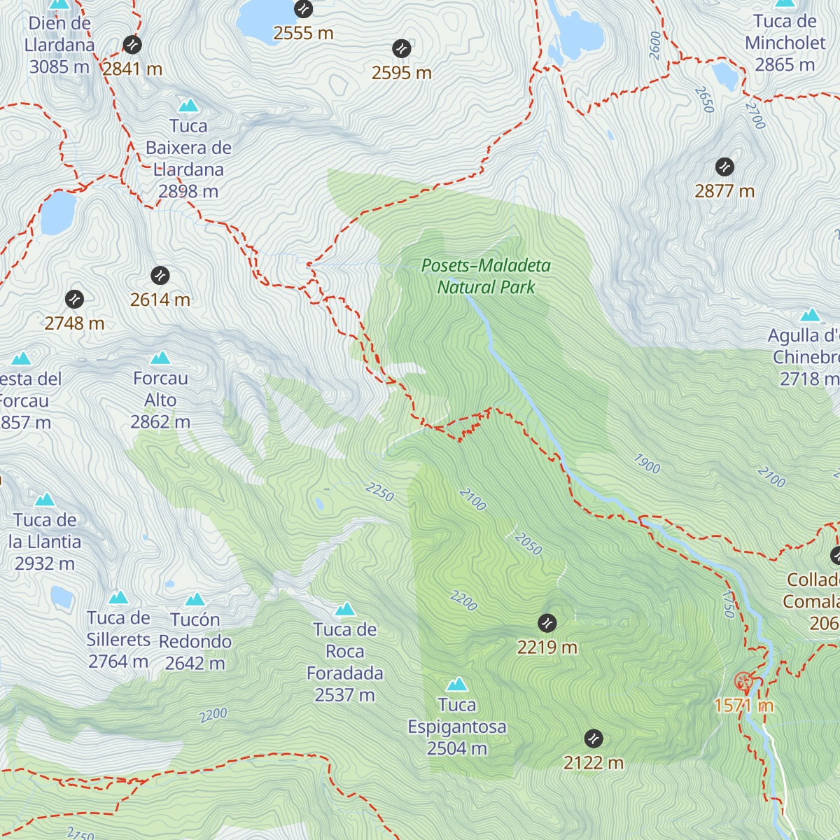 Refuge Angel Orus map