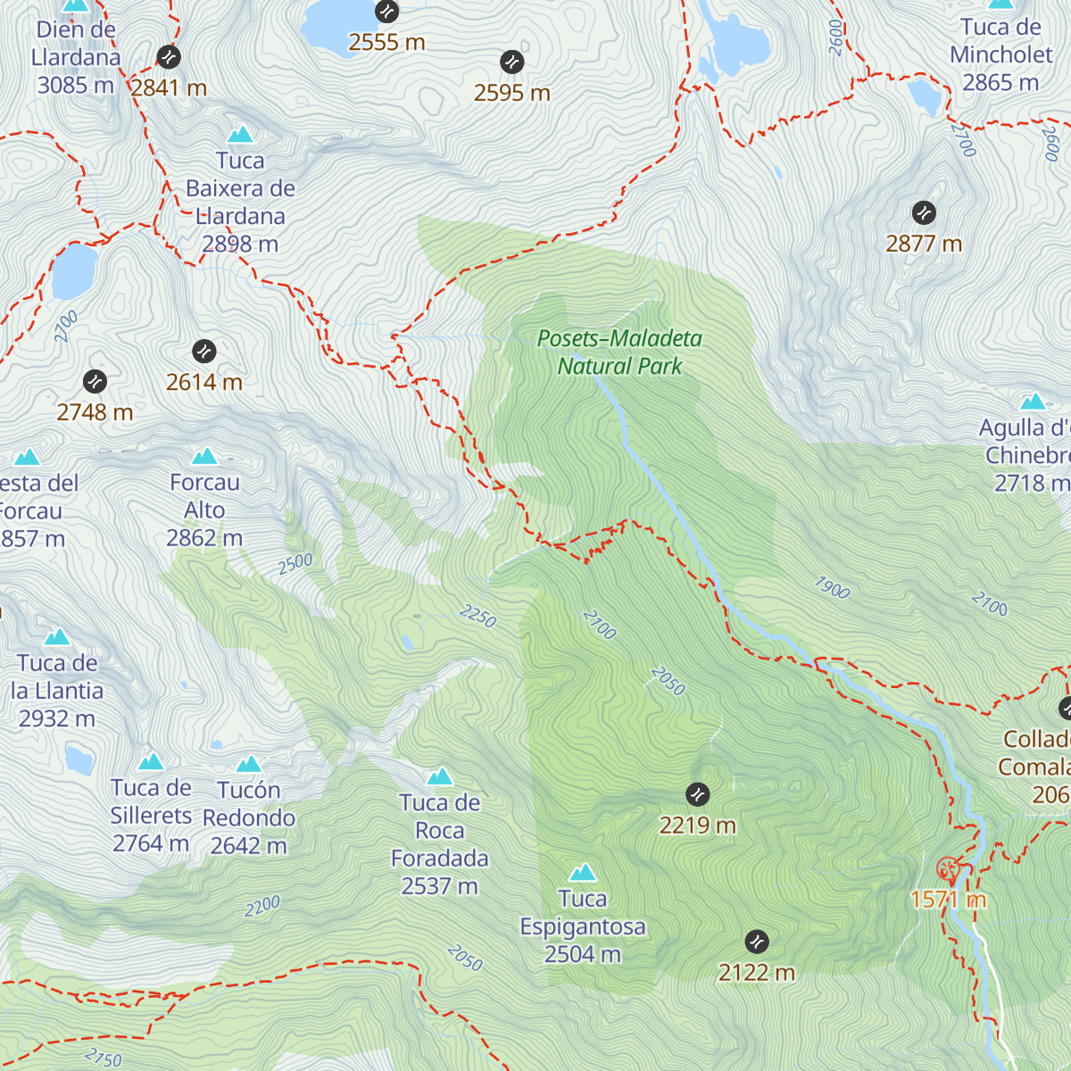 Refuge Angel Orus map