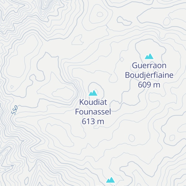 Map of Koudiat Founassel