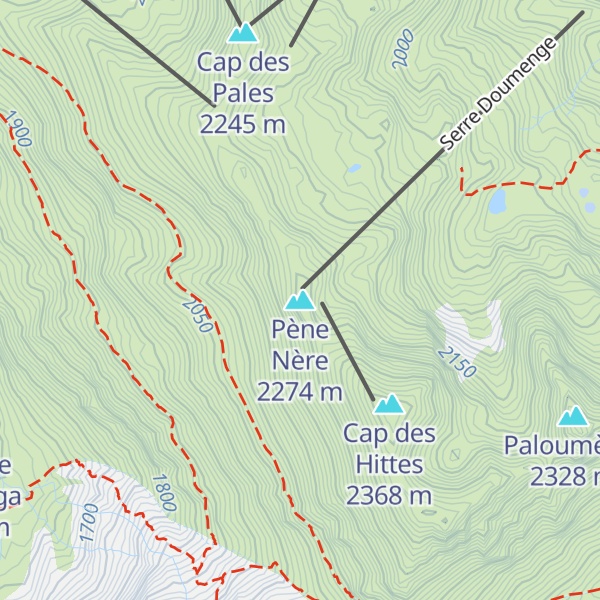 Map of Pène Nère