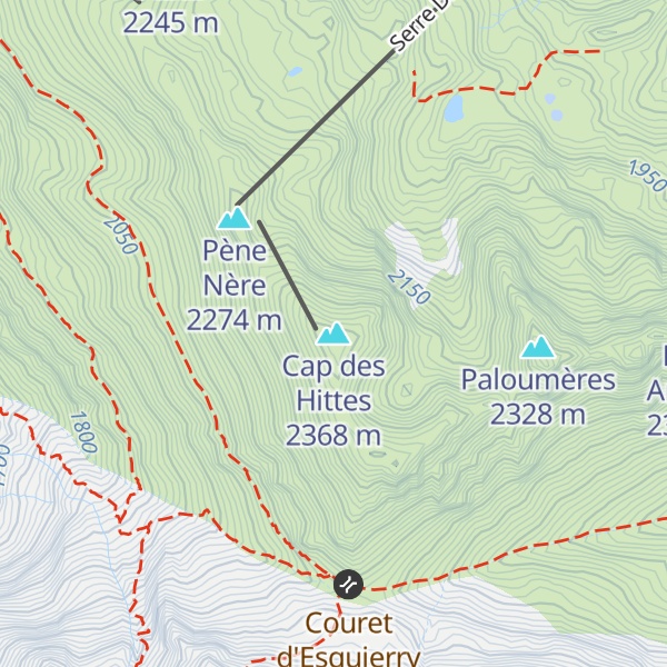 Map of Cap des Hittes