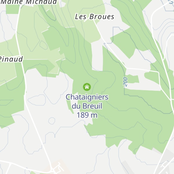 Map of Chataigniers du Breuil