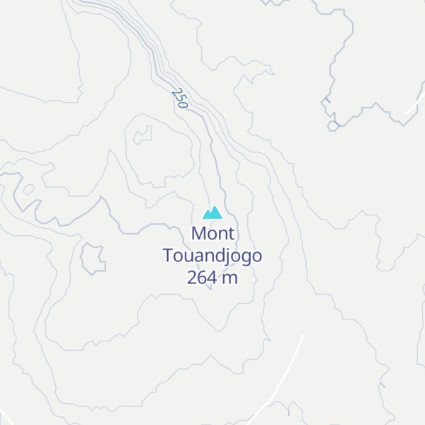 Map of Mont Touandjogo