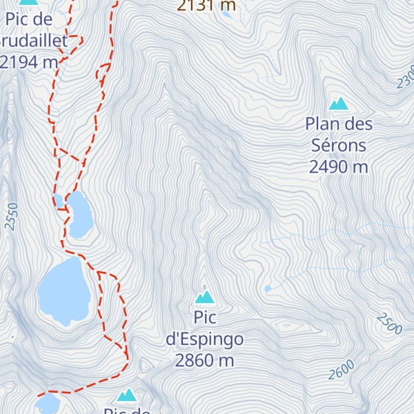 Map of Pic de Nord Nère