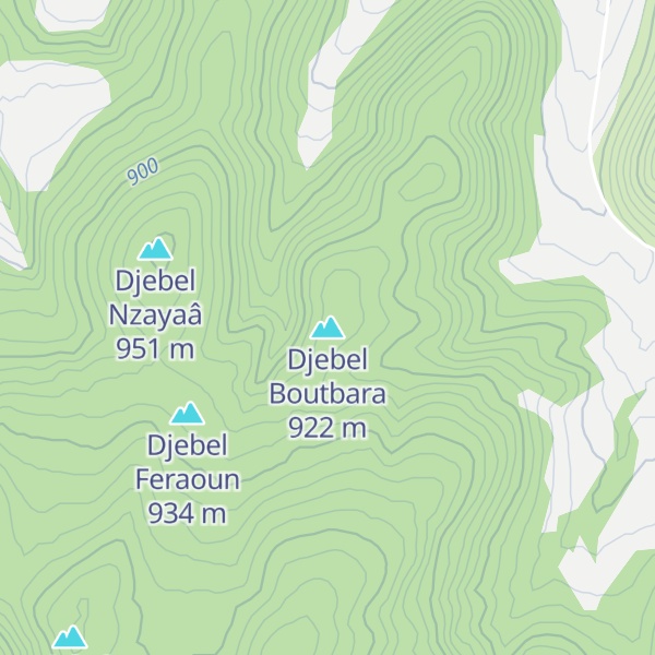 Map of Djebel Boutbara