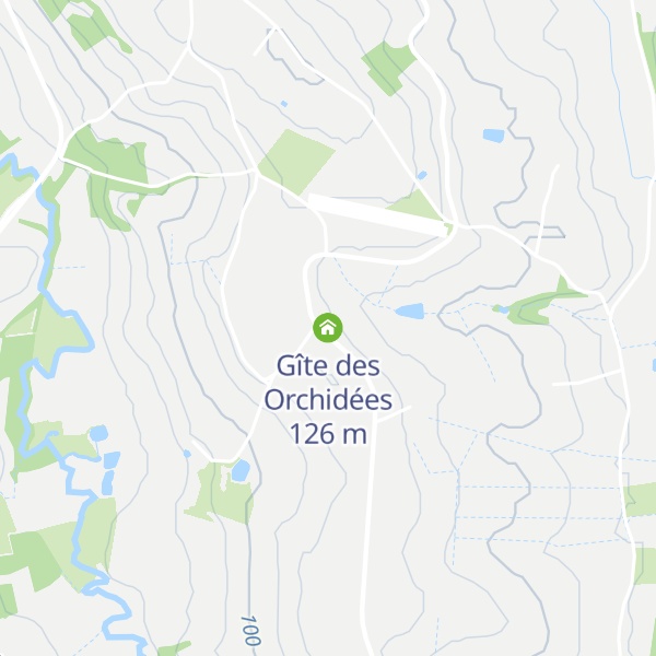 Map of Gîte des Orchidées