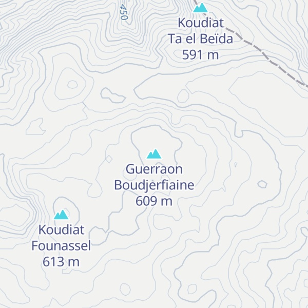 Map of Guerraon Boudjerfiaine