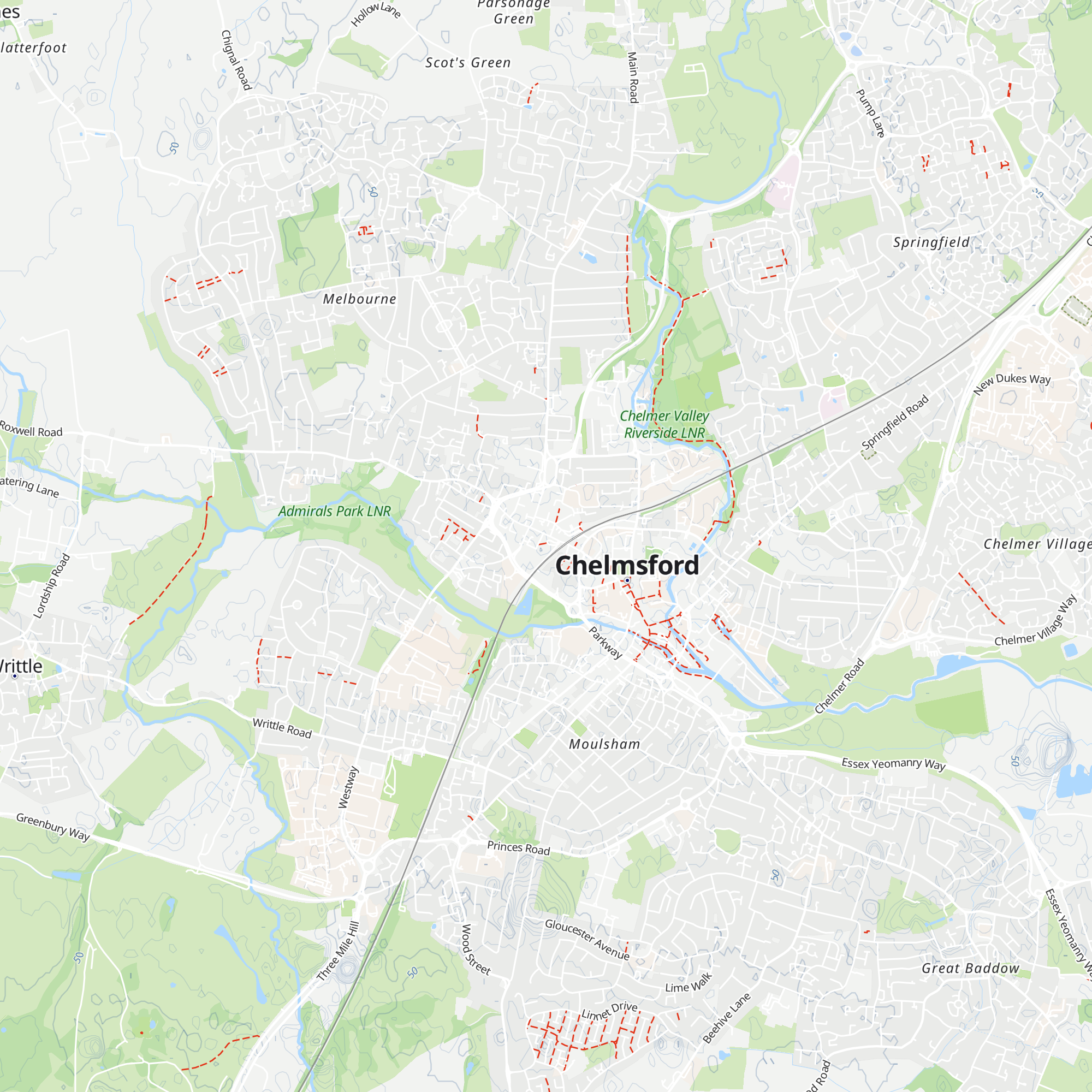 Chelmsford Travel & Visitors Information Centre map