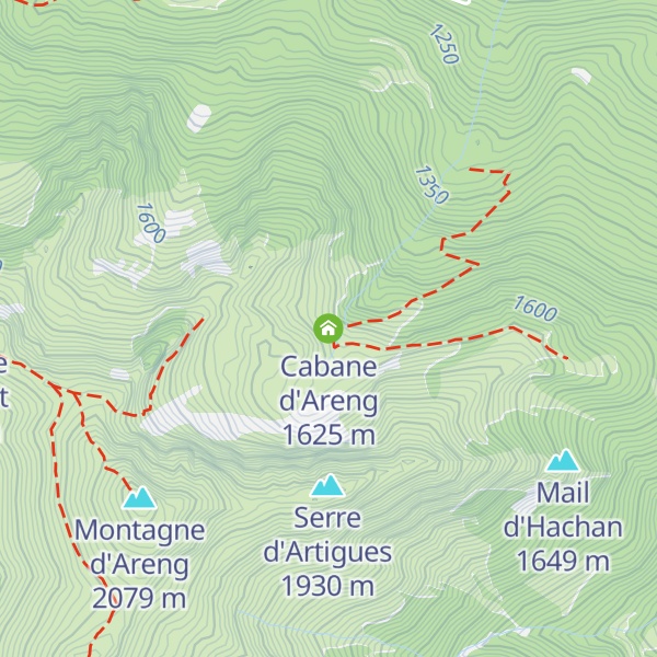 Map of Cabane d'Areng