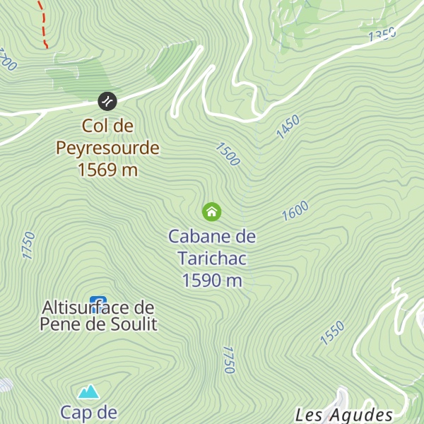 Map of Cabane de Tarichac