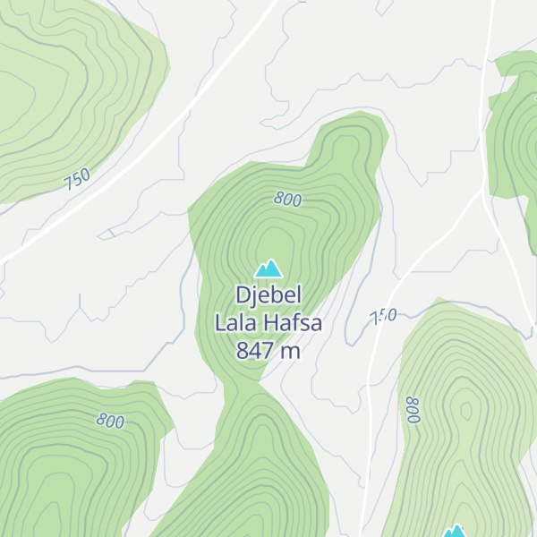 Map of Djebel Lala Hafsa