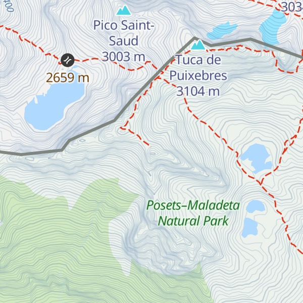 Map of Tuca d'O / Tuca de Chíes