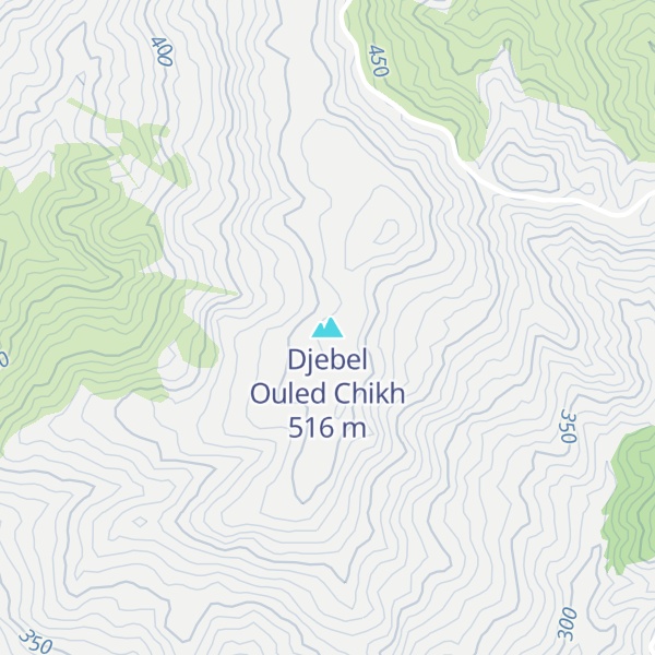 Map of Djebel Ouled Chikh